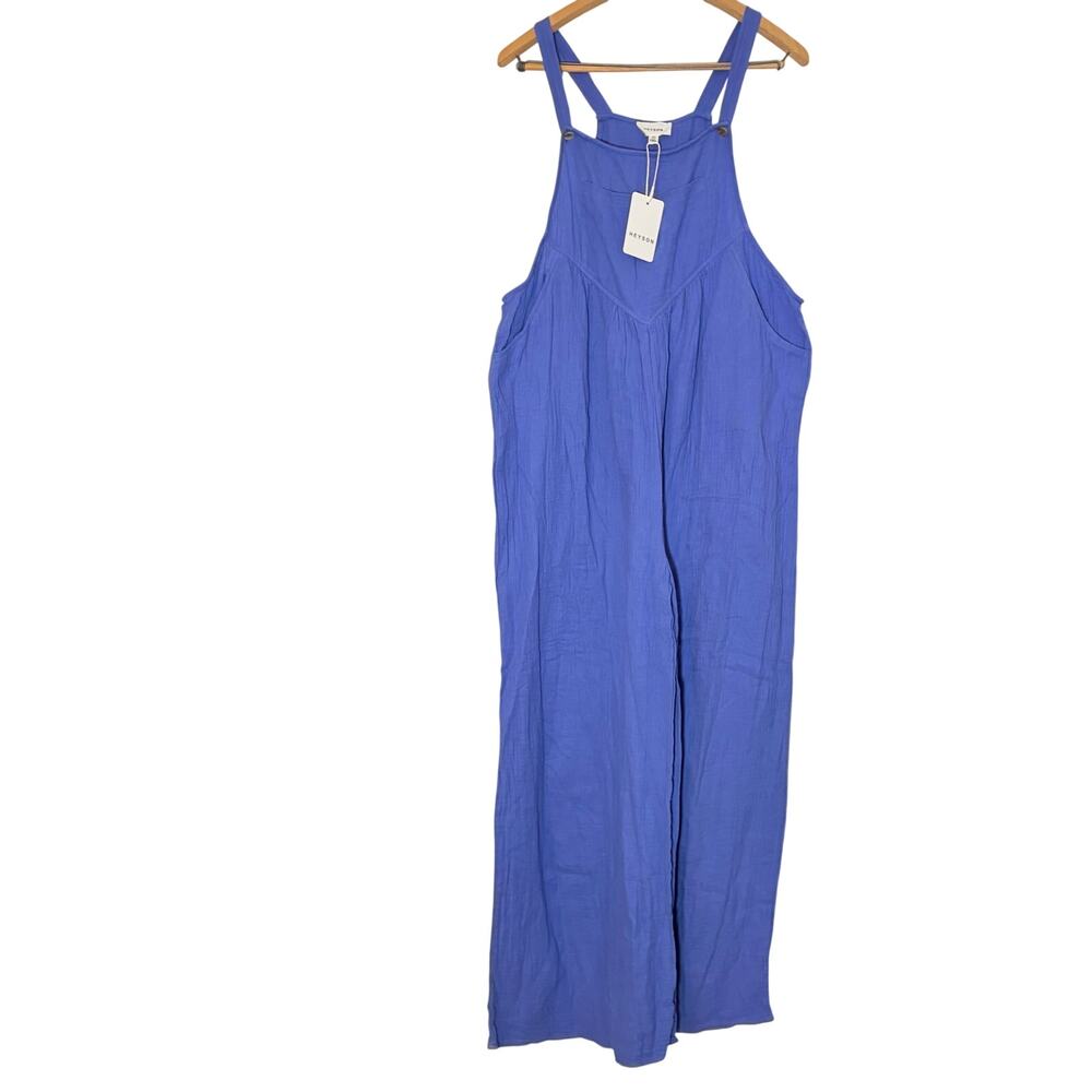 NWT Heyson womens purple gauzy overalls. Wide leg. Size 1XL. boho, whimsy